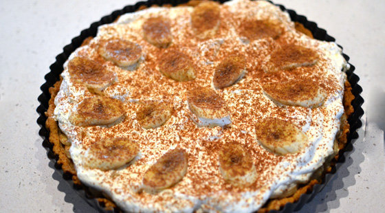 Banoffee Pie med Valnøddebund