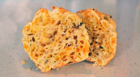 Muffins med Skinke & Champignon opskrift