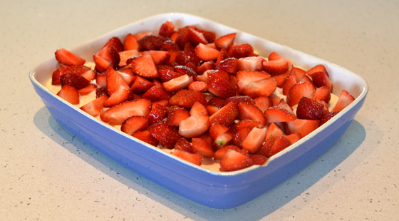 No-bake Kage med Jordbær