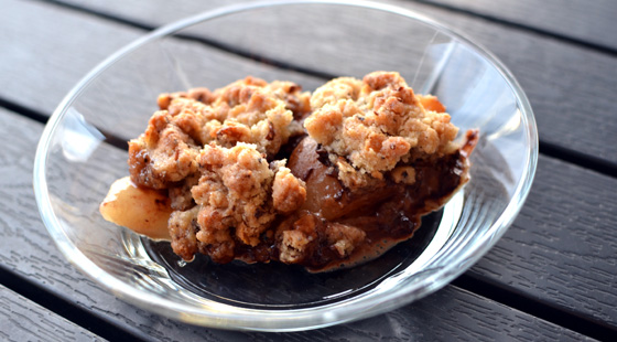 Pære & Chokolade Crumble
